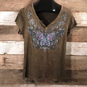 NWOT APT 9 embellished shirt